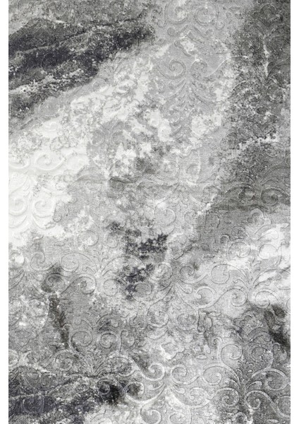 Delüxe Antrasit Saçaklı Deri Taban Oval Halı Yeni Kabartmalı Model Salon Halısı modelleri