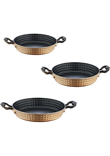 Oms 3294 Döküm Non-Stick Teflon 3'lü Sahan Seti 18-20-22 cm