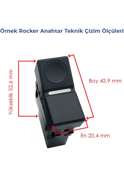 Ford Cargo Kamyon Tır Y.m Sağ Cam Açma Kapama Düğmesi Anahtarı - 6C4614B132AG