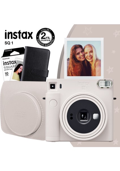 Instax Sq1 Beyaz Fotoğraf Makinesi ve Seti 2