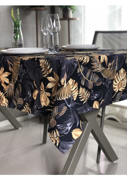 Desenizmir Dijital Baskı Altınyaprak Desen Masaörtüsü fiyatları