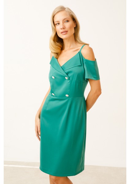 Süs Düğmeli Elbise fiyatları