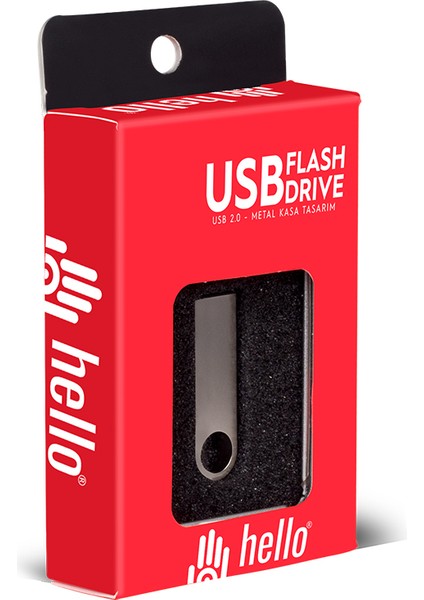 32 GB Metal USB Flash Bellek Metal Kutulu