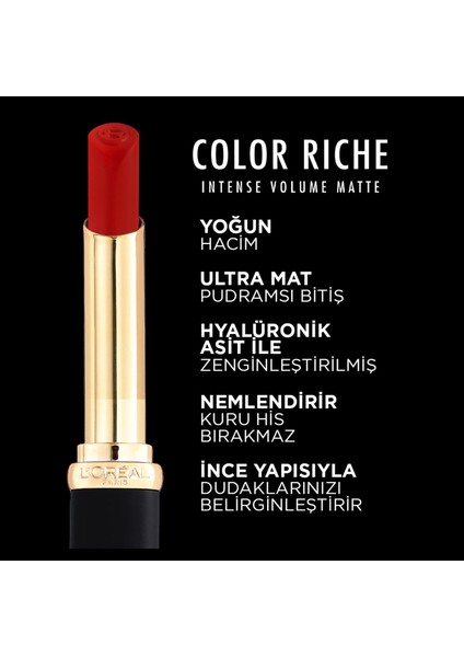 L'oréal Paris Color Riche Intense Volume Matte Ruj - 241 Coral Irreverent