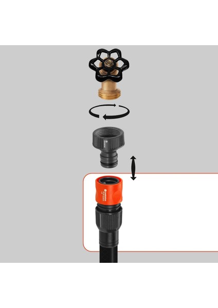 2817 Hortum Bağlantı Adaptörü 3/4