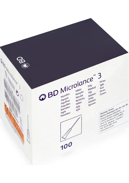 Bd Microlance Turuncu Iğne Ucu 25G (100 Adet)