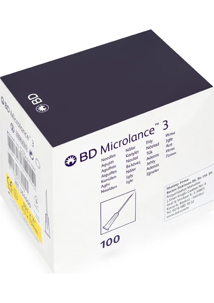 Bd Microlance Mezoterapi Iğne Ucu 30G 13MM- 1 Kutu (100 Adet)