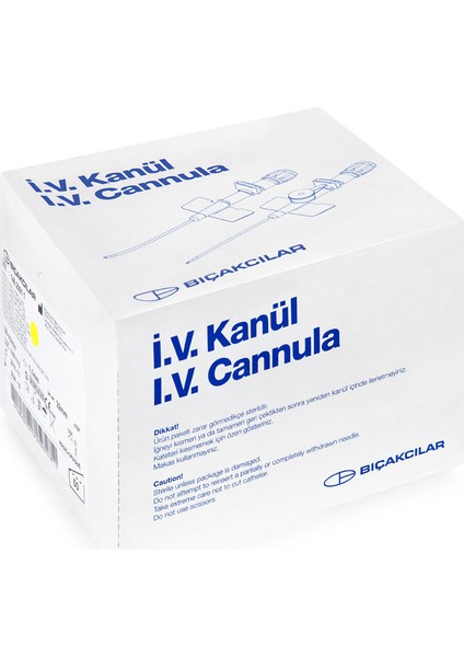 Iv Kanül Sarı 50 Adet