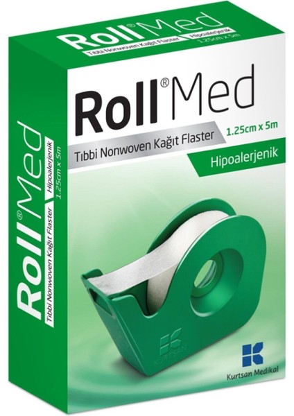 Med 2.5 cm x 5 M Tıbbi Nonwoven Kağıt Flaster