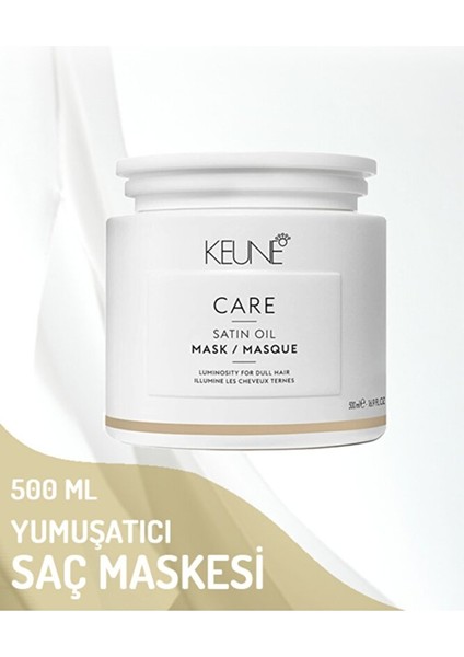 Satin Oil Kuru ve Cansız Saçlar Için Yumuşatıcı Bakım Maskesi 500 ml