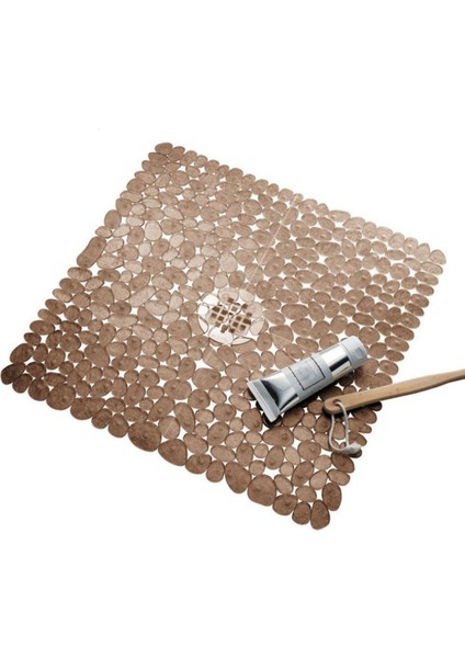 Tahliye Delikleri ile Kare Parke Taşlı Banyo Küveti ve Duş Paspası Vantuzlar (Yurt Dışından) fırsatları