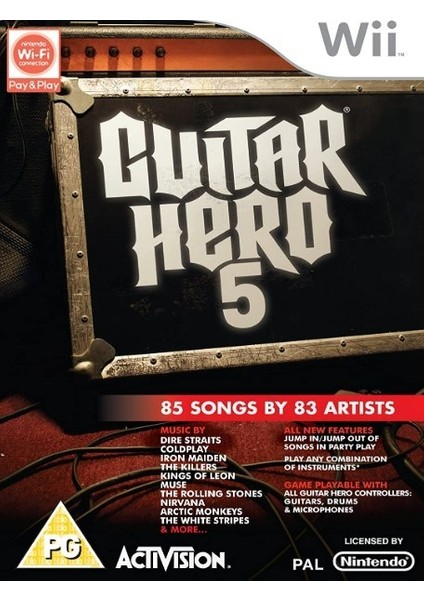 Wii Guitar Hero 5 Oyun