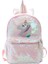 Unicorn Pullu Sırt Çantası Karikatür Okul Çantası Okul Bookbag Büyük Kapasiteli Kitap Gıda Depolama Çift Omuz Sırt Çantası Seyahat Çantası (Yurt Dışından) 1