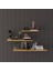 Doğal Modern Organizer Düzenleyici Dekoratif Kitaplık Banyo Mutfak 3'lü Duvar Rafı 1