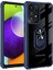 Samsung Galaxy A52 Kılıf Korumalı Yüzüklü Standlı Mola Kapak + Cam Ekran Koruyucu 1