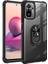 Xiaomi Redmi Note 10 / Note 10S Kılıf Korumalı Yüzüklü Standlı Mola Kapak + Cam Ekran Koruyucu 1