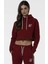 Siksilk Crop Bordo Kapşonlu Bayan Sweatshirt 2