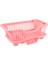 Çevresel Plastik Evye Bulaşıklık Seti Raf Yıkama Tutucu Sepet Düzenleyici Tepsi, Yaklaşık 17.5 x 9.5 x 7ınç (Pembe) (Yurt Dışından) 4