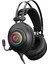 Rm-K1 Pulsar Siyah USB 7,1 Version Rgb Işık Efektli Oyuncu Mikrofonlu Kulaklık 2