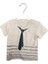 Gri Kravat Baskılı T-Shirt 1