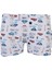 Elastan Desenli Emprime Erkek Çocuk Boxer 2