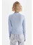 Slim Fit Yarım Balıkçı Yaka Basic Fitilli Triko Kazak L8848AZ22AU 5