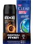 Deodorant Body Spray Dark Temptation 150 Ml + Clear Men Şampuan Cool Sport Menthol 180 Ml 1