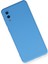 Samsung Galaxy A02 Kılıf Nano Içi Kadife Silikon - Mavi 3