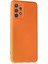 Samsung Galaxy A32 Kılıf Nano Içi Kadife Silikon - Turuncu 2