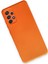 Samsung Galaxy A13 4g Kılıf Nano Içi Kadife Silikon - Turuncu 3