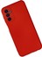Samsung Galaxy M23 Kılıf Nano Içi Kadife Silikon - Kırmızı 2