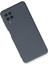 Samsung Galaxy M22 Kılıf Nano Içi Kadife Silikon - Gri 3