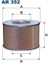 (FILTRONAR352)HAVA Filtresi Toyota Land Cruiser 4.2 D 132HP 01/90-12/97 1