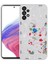 - Samsung Galaxy A13 4G - Kılıf Desenli Sert Silikon Mumila Kapak - White Rabbit - T23357 1
