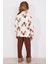 Deer Krem Kız Çocuk Uzun Kol Pijama Takım 5