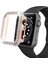 Apple Watch 7 Serisi 45MM Çift Sıra Parlak Taşlı Rubber Kasa Kapak 1
