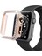 Apple Watch 7 Serisi 45MM Çift Sıra Parlak Taşlı Rubber Kasa Kapak 1