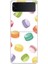 Samsung Galaxy Z Flip 4 Için Macaron Desenli Sert Pc Koruma Kapaklı Telefon Kılıfı 1