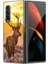 Samsung Galaxy Z Fold 4 Için Elk Desenli Sert Pc Koruma Kapaklı Telefon Kılıfı 1