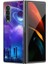 Samsung Galaxy Z Fold 4 Boyalı Şehir Yıldızlı Gökyüzü Desenli Sert Pc Koruma Telefon Kılıfı Kapağı 1