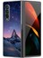 Samsung Galaxy Z Fold 4 Boyalı Yıldız Desenli Sert Pc Koruma Telefon Kılıfı Kapağı 1