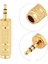 3.5 mm Erkek-6.3 mm Dişi Stereo Çevirici Gold Adaptör 2