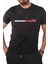 Erkek Likralı Kaliteli Kumaş Baskılı Bisiklet Yaka Siyah T-Shırt 1