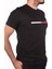 Erkek Likralı Kaliteli Kumaş Baskılı Bisiklet Yaka Siyah T-Shırt 3