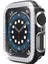 Apple Watch 5 6 40MM Uyumlu Çift Sıra Parlak Taşlı Rubber Kasa Kapak 2