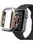 Apple Watch 5 6 40MM Uyumlu Çift Sıra Parlak Taşlı Rubber Kasa Kapak 1