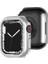 Apple Watch 5 6 44MM Uyumlu Tek Sıra Parlak Taşlı Rubber Kasa Kapak 1