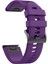 Garmin Fenix 6s - 6s Pro Solar - 6s Pro Sapphire Için Quick Fit Özellikli Silikon Kordon Mor 1