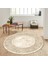 Dijital Baskı Yıkanabilir Kaymaz Taban Yuvarlak Salon Halısı RVG7288-SD753 1