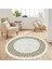 Dijital Baskı Yıkanabilir Kaymaz Taban Yuvarlak Salon Halısı RVG7300-SD1071 1